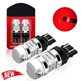 T3-7443R LED bulbs show the red light